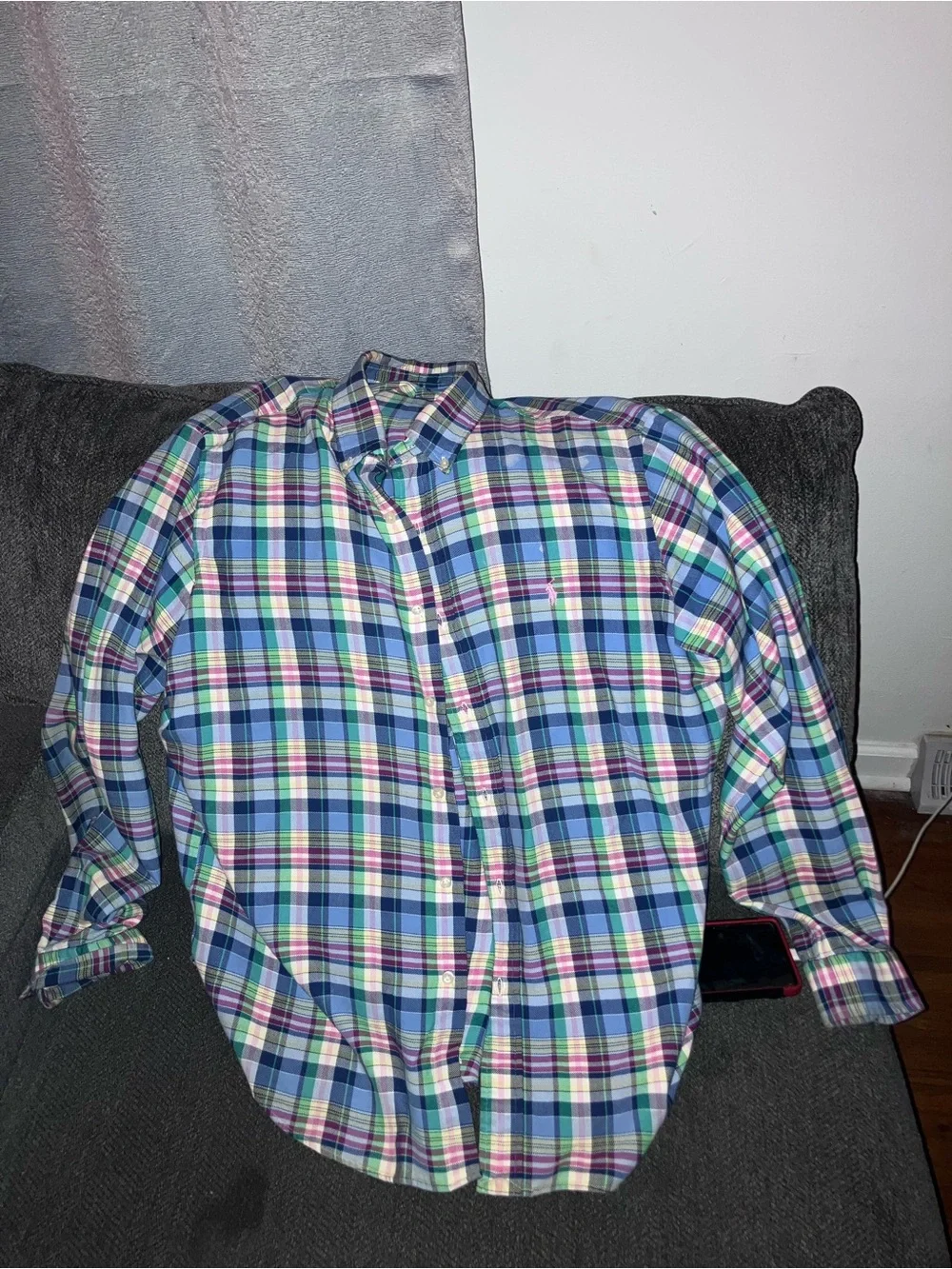Polo by Ralph Lauren Blue Multi-Color Plaid Button-Down Shirt